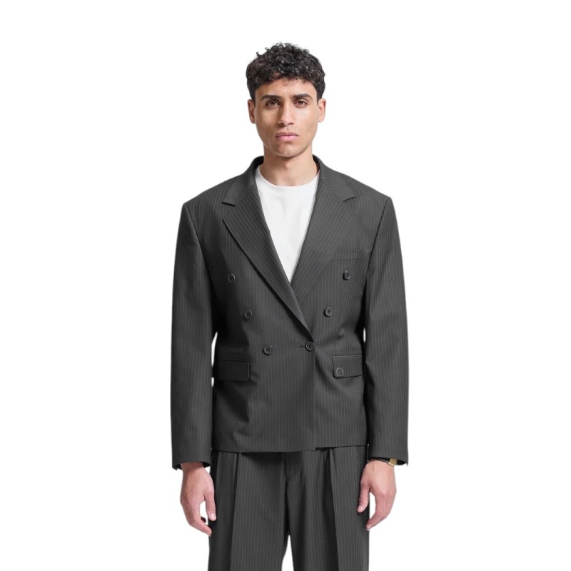 Reternity - SIGNE BLAZER PINSTRIPE GREY