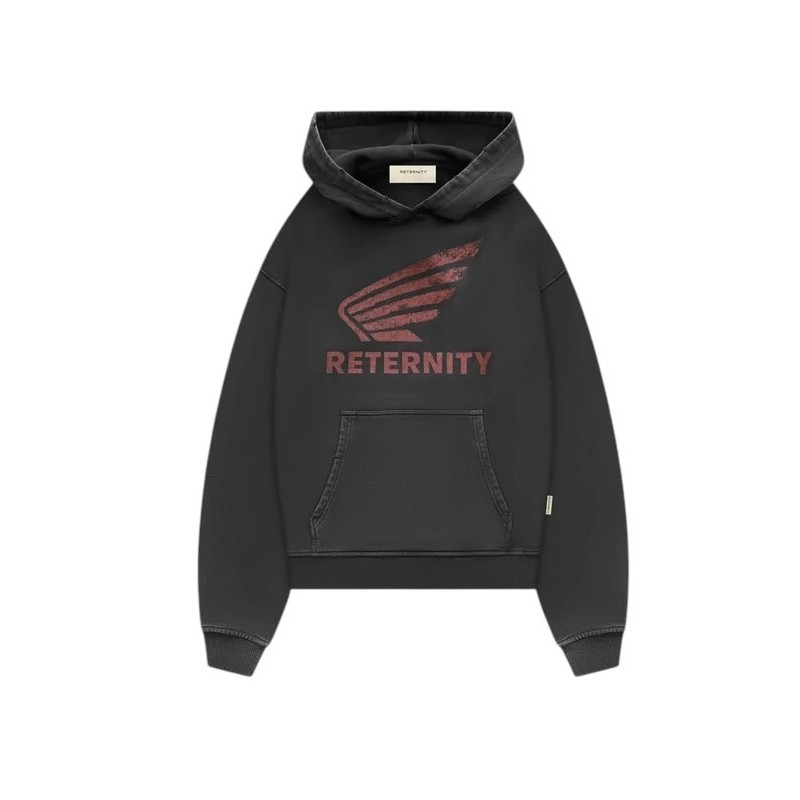 Reternity - AÉRO HOODIE WASHED BLACK