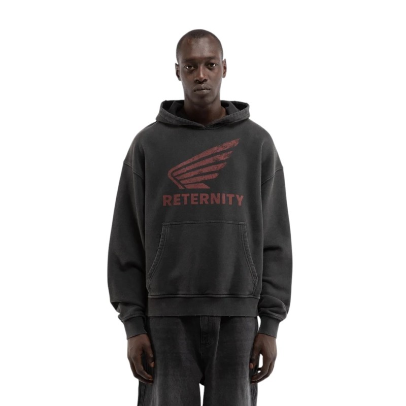 Reternity - AÉRO HOODIE WASHED BLACK