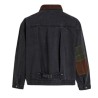 Found - DENIM PATCHWORK JACKET BLACK