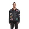 Found - DENIM PATCHWORK JACKET BLACK