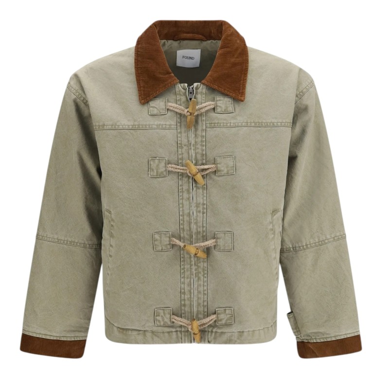 Found - TOGGLE WORK JACKET OLIVE