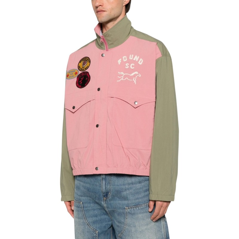 Found - SPORT WINDBREAKER JACKET MAGENTA/OLIVE