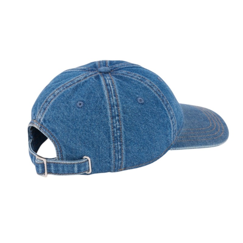 Lacoste - CAPPELLINO IN DENIM DI COTONE BLUE