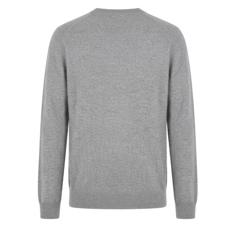 Diktat - JERSEY CUELLO REDONDO CACHEMIR GRIS MEDIO