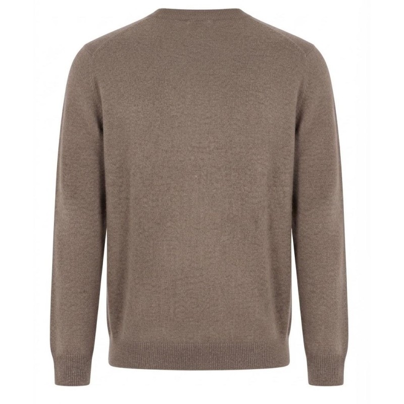 Diktat - RUNDHALSPULLOVER PREMIUM CASHMERE BLEND TAUPE