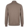 Diktat - PULL DEMI-ZIP VISCOSE CACHEMIRE JAUGE 12 TAUPE