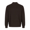 Diktat - CARDIGAN ZIPPÉ WARM COTTON MARRON FONCÉ