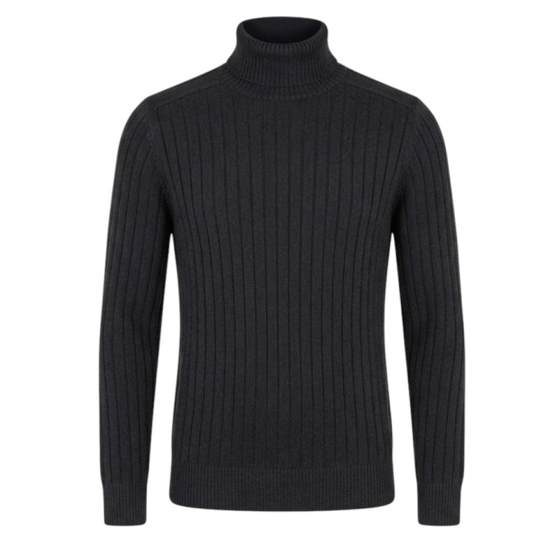 Diktat - ROLLKRAGENPULLOVER WARM COTTON SCHWARZ