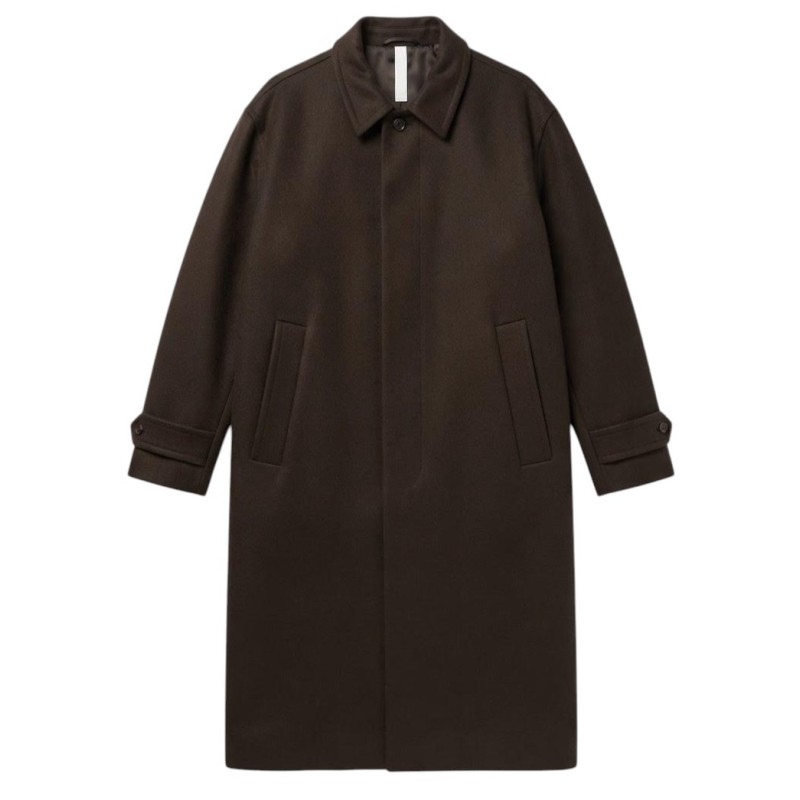 Hevò - BAIADELMONACO TRENCH DARK BROWN