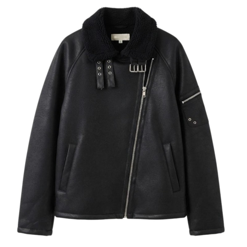 Reternity - AÉRO SHEARLING JACKET BLACK