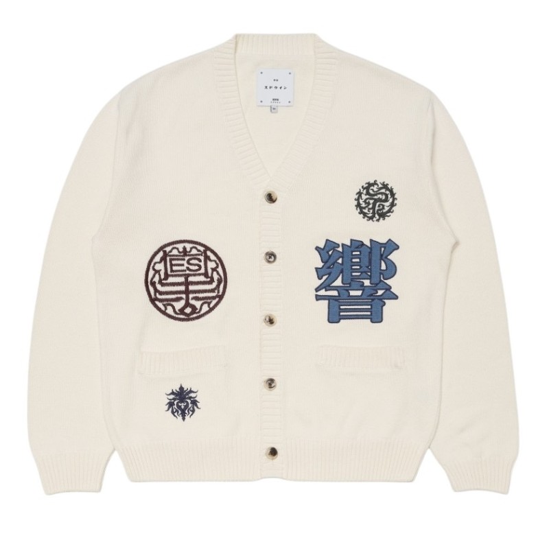 Edwin - HIBIKI CARDIGAN OFF WHITE