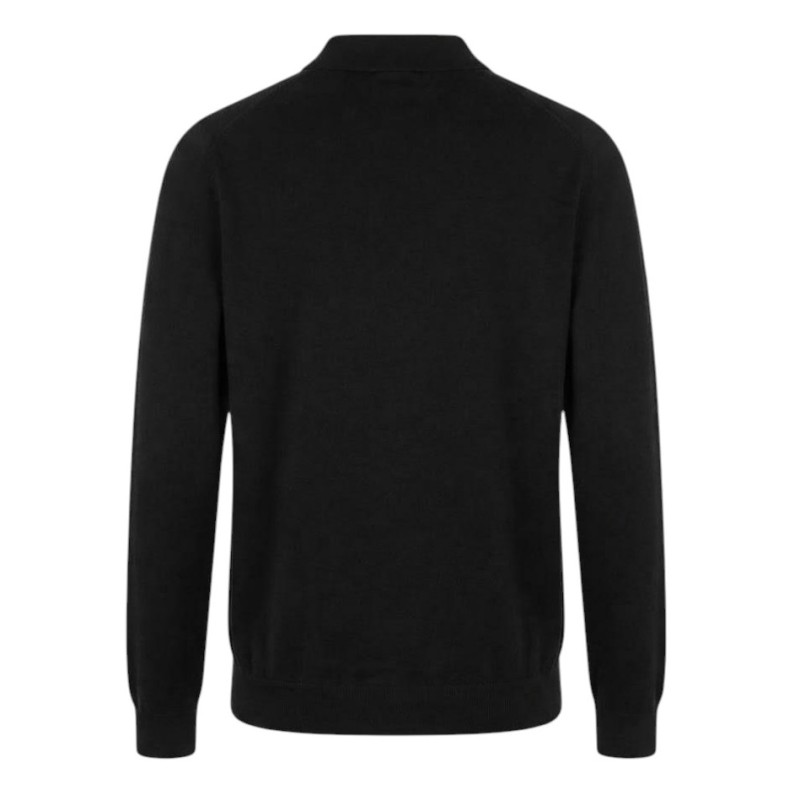 Diktat - STRICKPOLO MERINO FEINHEIT 18 SCHWARZ