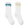 Lacoste - GERIPPTE SOCKEN IM 2ER-PACK WEISS/GRÜN/GRAU/GELB
