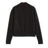 Diana Studio - BOMBER IN LANA MERINO EXTRAFINE PUNTO MILANO MARRONE