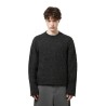 Diana Studio - HAND-CUT ALPACA BLEND CREW NECK ANTHRACITE