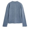 Diana Studio - GIROCOLLO IN ALPACA BLEND TAGLIO A MANO CELESTE