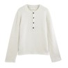 Diana Studio - SERAFINO IN ALPACA BLEND TAGLIO A MANO BIANCO