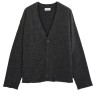 Diana Studio - CARDIGAN IN ALPACA BLEND TAGLIO A MANO ANTRACITE