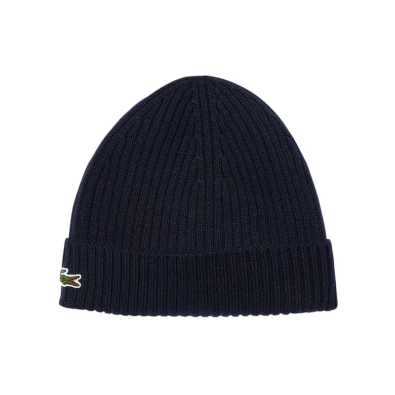 Lacoste - GORRO DE LANA DE CANALÉ NAVY