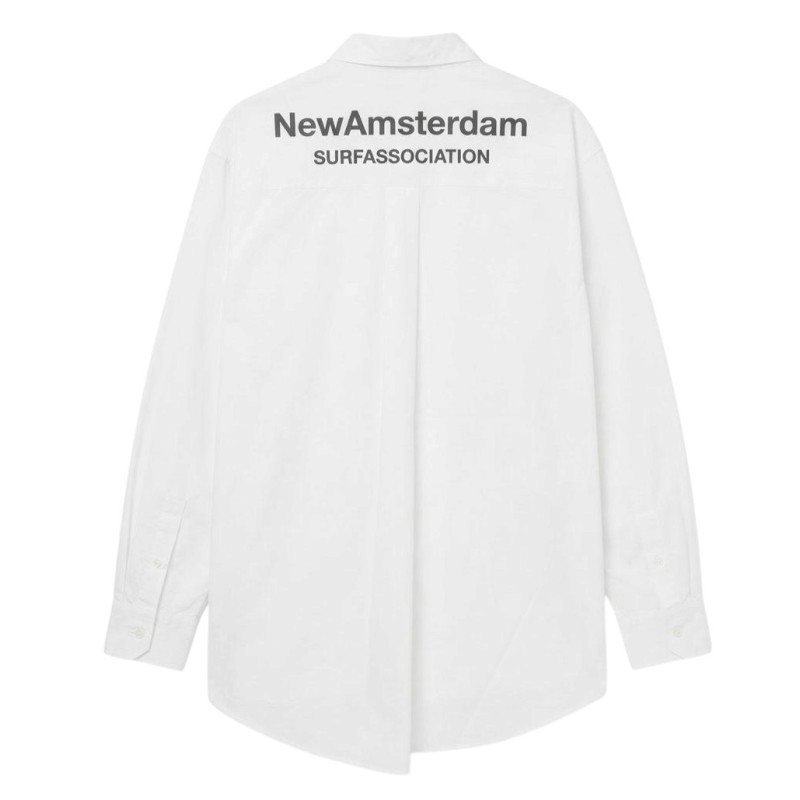 New Amsterdam Surfassociation - CHEMISE OVERSIZE BLANCHE