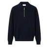 Diana Studio - POLO HALF ZIP BLU NAVY