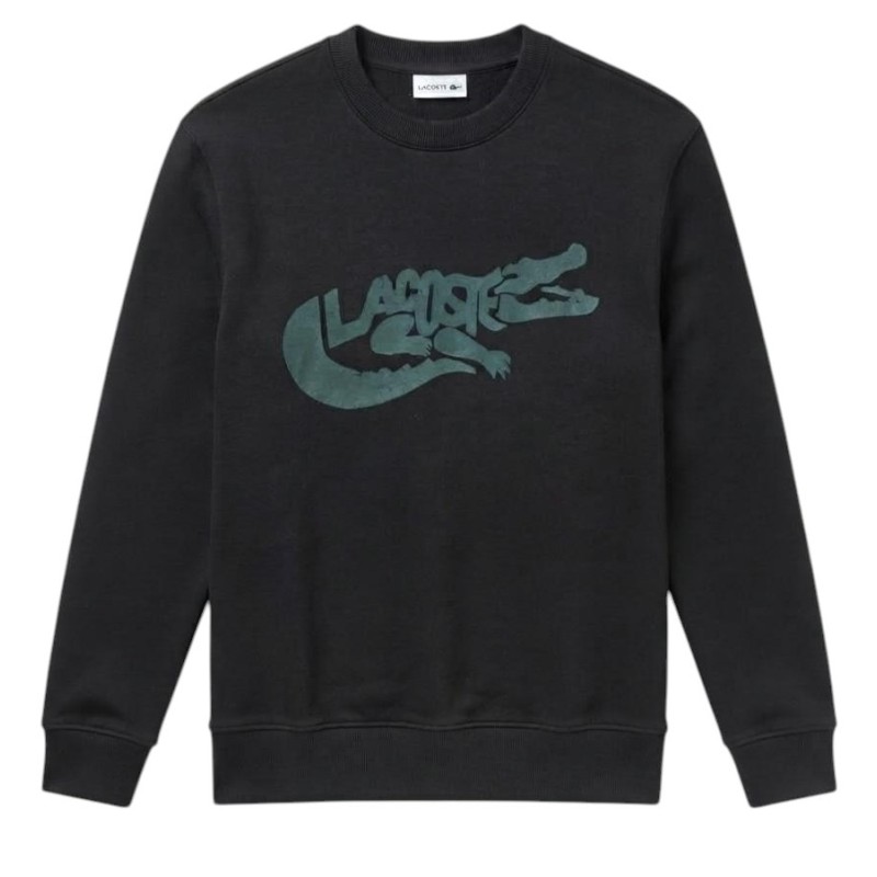 Lacoste - FELPA GIROCOLLO BLACK