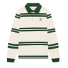 Drôle De Monsieur - D MIRROR STRIPED POLO GREEN