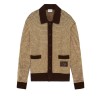 Drôle De Monsieur - WAFFLE KNITWEAR CARDIGAN DRÔLE PATCH YELLOW