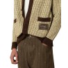 Drôle De Monsieur - WAFFELSTRICKJACKE DRÔLE-PATCH GELB