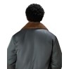 Drôle De Monsieur - BOMBER COL FAUSSE FOURRURE GRIS FONCÉ