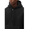 ARTE Antwerp - VESTE À CAPUCHE BOILED WOOL NOIRE