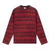 ARTE Antwerp - SUNFADE STRIPED LONGSLEEVE RED/BORDEAUX
