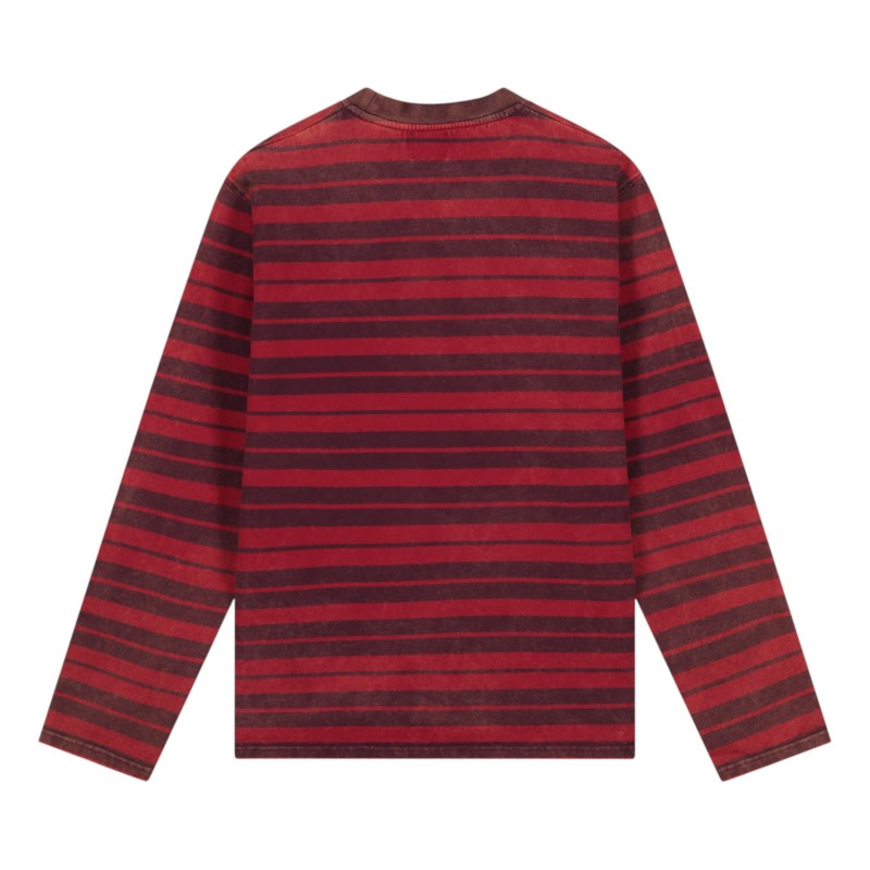 ARTE Antwerp - CAMISETA SUNFADE STRIPED ROJO/BURDEOS