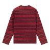 ARTE Antwerp - SUNFADE STRIPED LONGSLEEVE RED/BORDEAUX