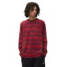 ARTE Antwerp - T-SHIRT SUNFADE STRIPED ROUGE/BORDEAUX