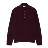 Lacoste - PULLOVER MIT POLOKRAGEN AUS WALKWOLLE DARK BURGUNDY