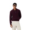 Lacoste - PULLOVER MIT POLOKRAGEN AUS WALKWOLLE DARK BURGUNDY