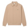 Lacoste - PIQUÉ-SWEATSHIRT MIT POLOKRAGEN SANDY BEIGE