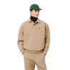 Lacoste - PIQUÉ-SWEATSHIRT MIT POLOKRAGEN SANDY BEIGE