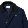 Lacoste - VESTE EN COTON À COL EN VELOURS CÔTELÉ NAVY
