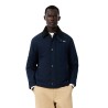 Lacoste - CHAQUETA DE ALGODÓN CON CUELLO DE PANA NAVY