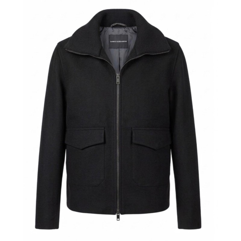 Daniele Alessandrini - GIACCA CON ZIP BLACK