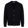 Daniele Alessandrini - CARDIGAN A COSTE BLACK