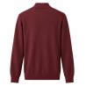 Diktat - STRICKPOLO MIT REISSVERSCHLUSS MERINO EXTRAFEIN BORDEAUX
