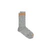 In The Box - RIPPSOCKEN AUS WOLLE GRAUMELIERT GELBE STREIFEN