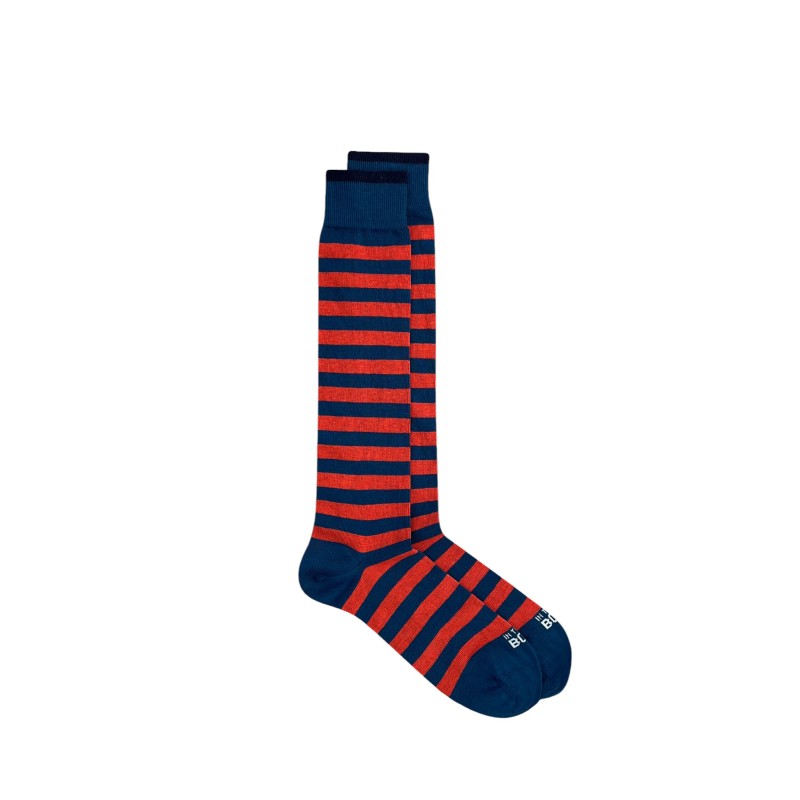 In The Box - STRIPED SOCKS TEAL/DARK ORANGE