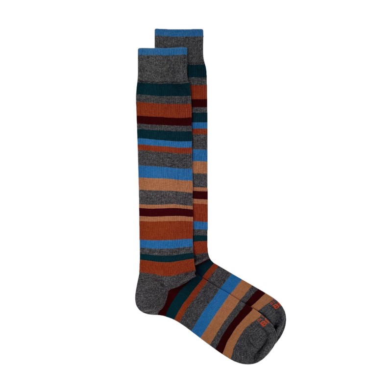 In The Box - CALCETINES DE RAYAS MULTICOLOR GRIS OSCURO