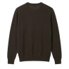 Diktat - CREW NECK JUMPER DARK BROWN