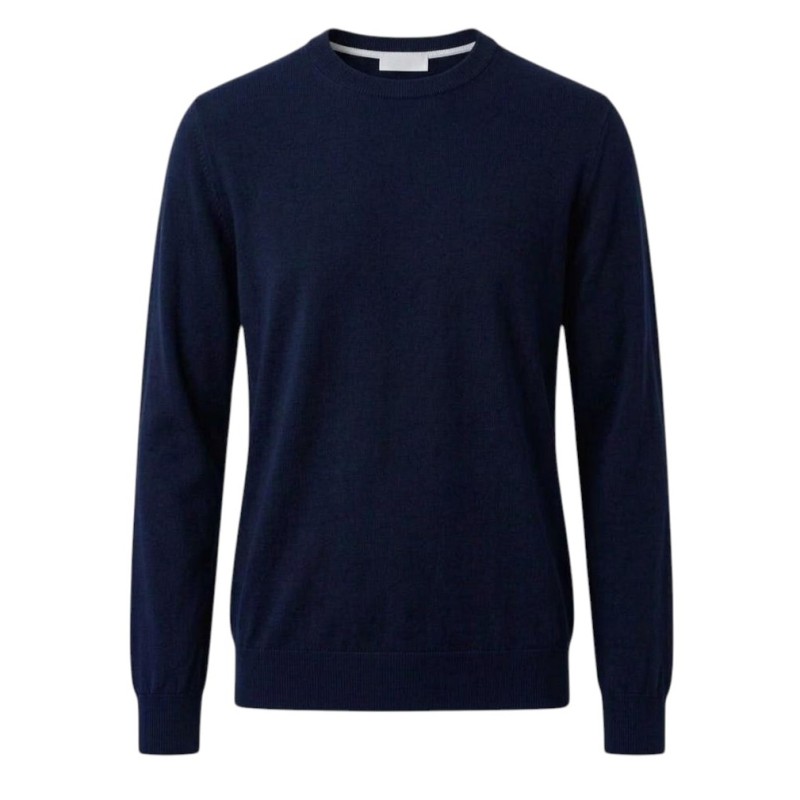Diktat - PULL COL ROND BLEU NUIT